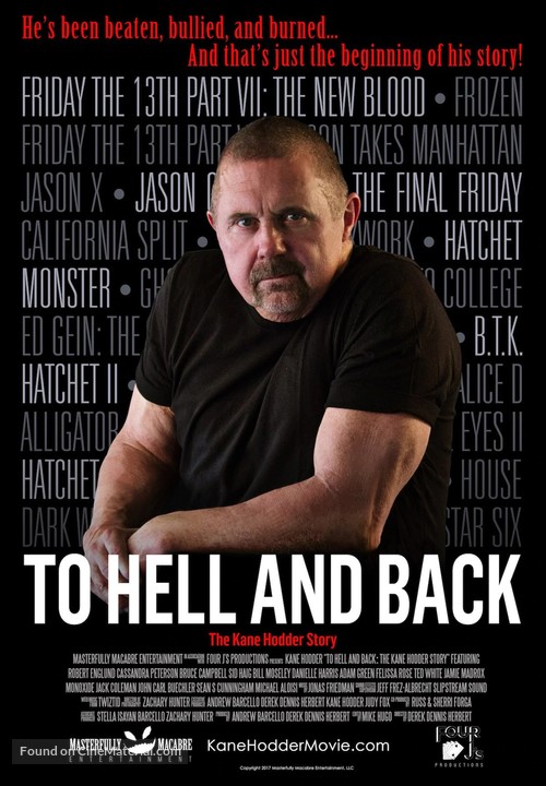 To Hell and Back: The Kane Hodder Story - Movie Poster