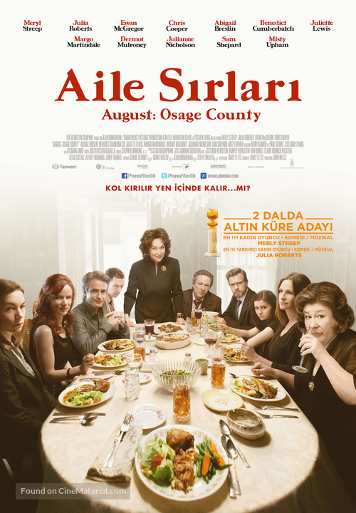 August: Osage County - Turkish Movie Poster