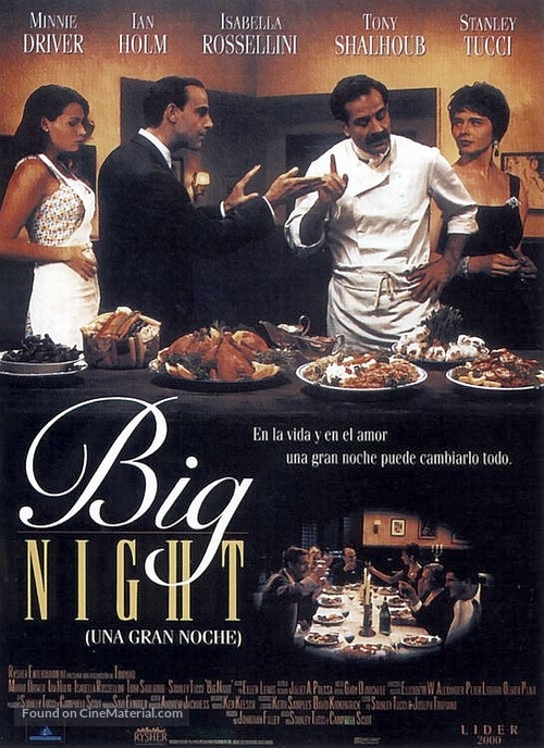 Big Night - Spanish Movie Poster