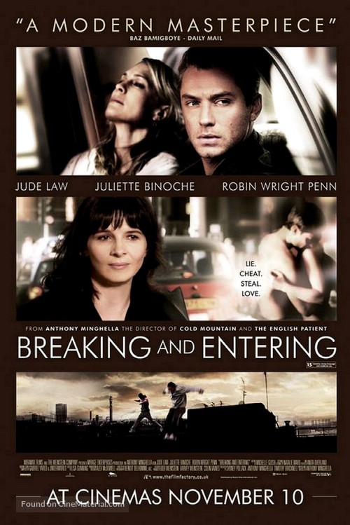 Breaking and Entering - British Movie Poster