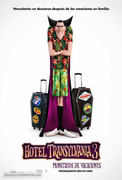 Hotel Transylvania 3: Summer Vacation - Argentinian Movie Poster