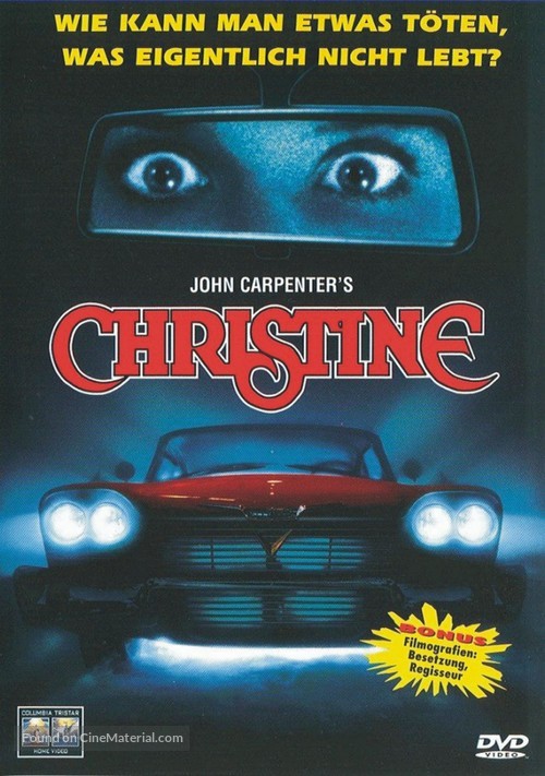 Christine - German DVD movie cover