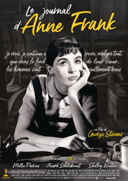 The Diary of Anne Frank - French Re-release movie poster