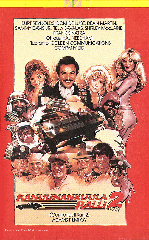 Cannonball Run 2 - Finnish VHS movie cover