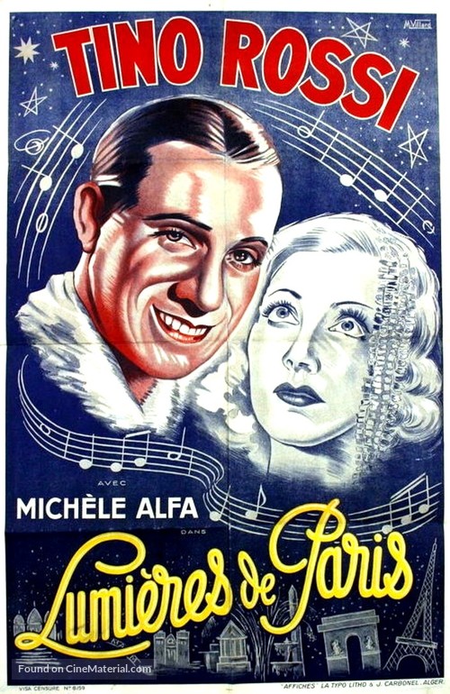 Lumi&egrave;res de Paris - Algerian Movie Poster