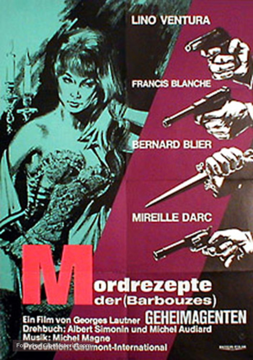 Les Barbouzes - German Movie Poster