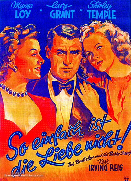 The Bachelor and the Bobby-Soxer - German Movie Poster