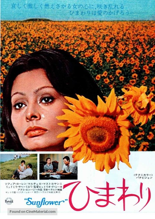 I girasoli - Japanese Movie Poster