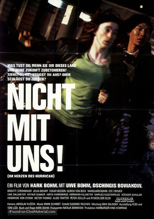 Im Herzen des Hurrican - German Movie Poster