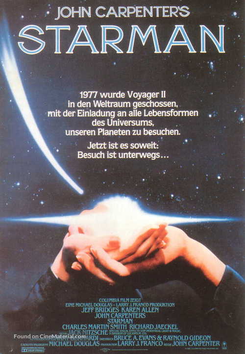 Starman - German Movie Poster