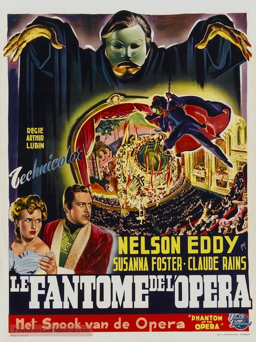 Phantom of the Opera - Belgian Movie Poster