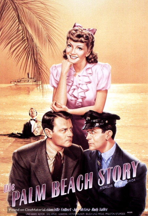 The Palm Beach Story - German Movie Poster