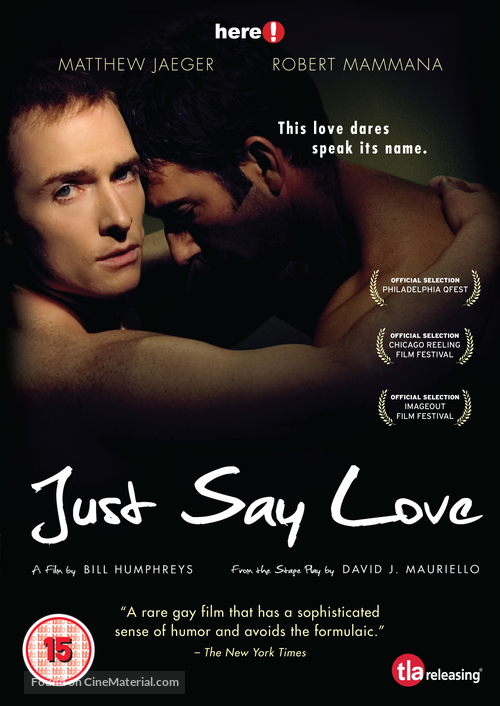 Just Say Love - British DVD movie cover