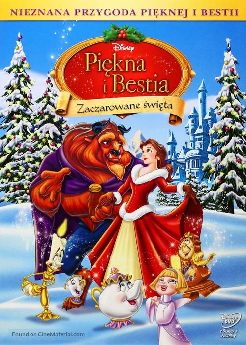 Beauty and the Beast: The Enchanted Christmas - Polish DVD movie cover