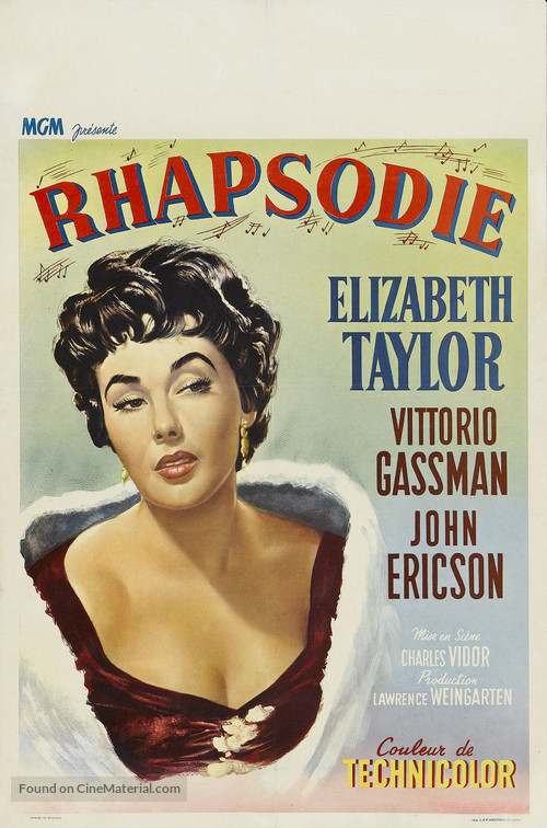 Rhapsody - Belgian Movie Poster