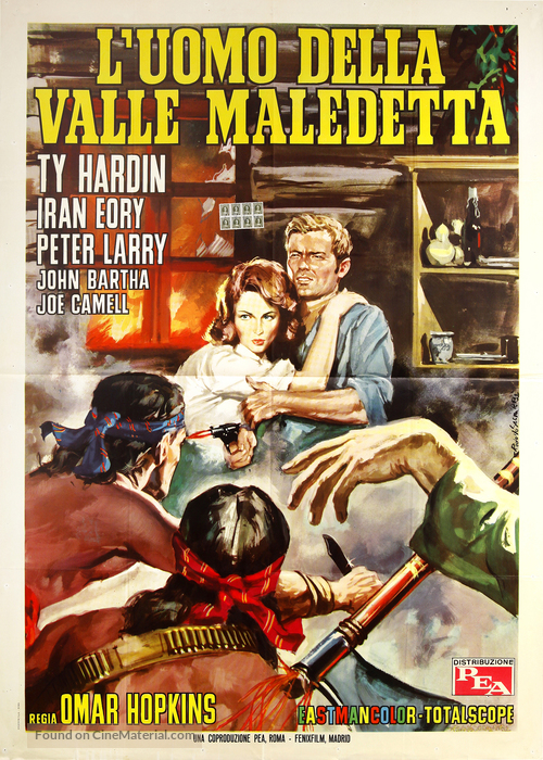 L&#039;uomo della valle maledetta - Italian Movie Poster