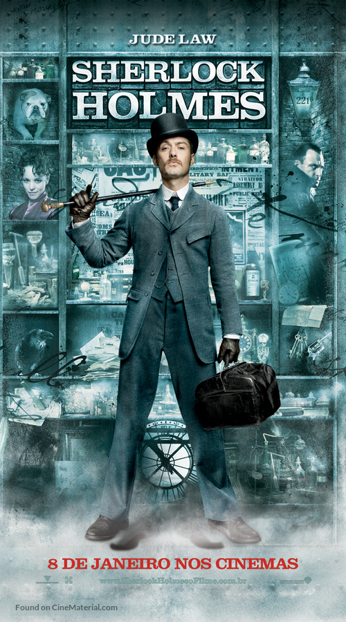 Sherlock Holmes - Brazilian Movie Poster
