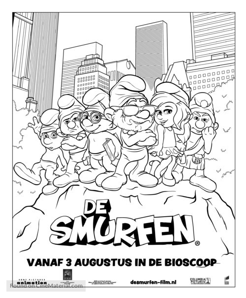 The Smurfs - Dutch Movie Poster