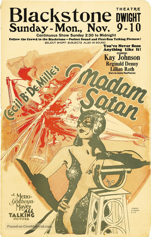 Madam Satan - Movie Poster
