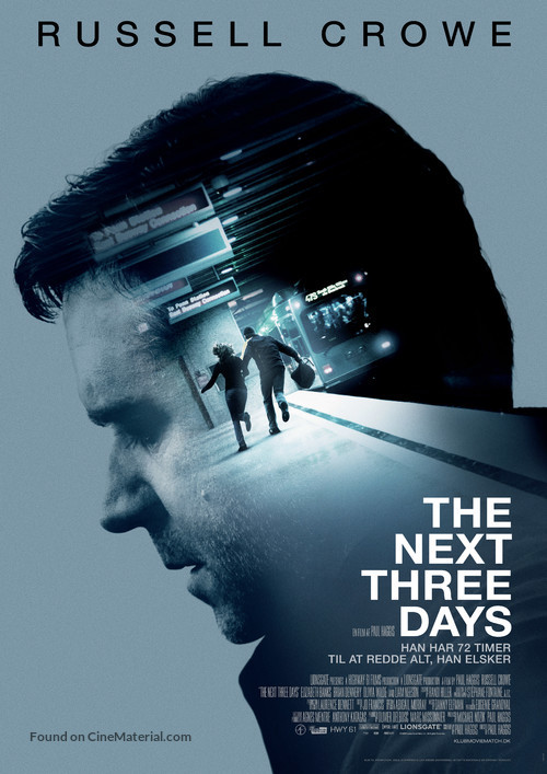 The Next Three Days - Danish Movie Poster
