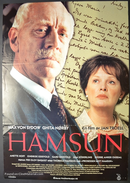 Hamsun - Norwegian Movie Poster