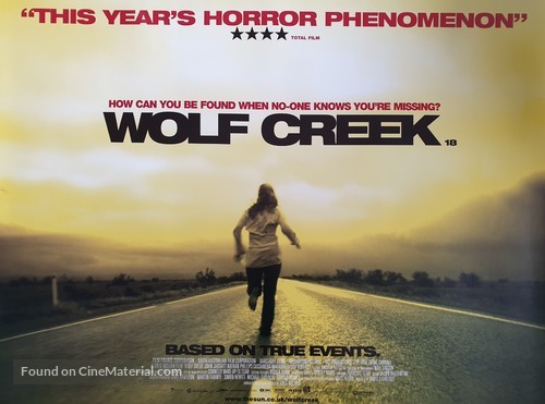 Wolf Creek - British Movie Poster