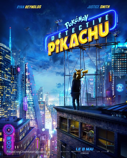 Pok&eacute;mon: Detective Pikachu - French Movie Poster