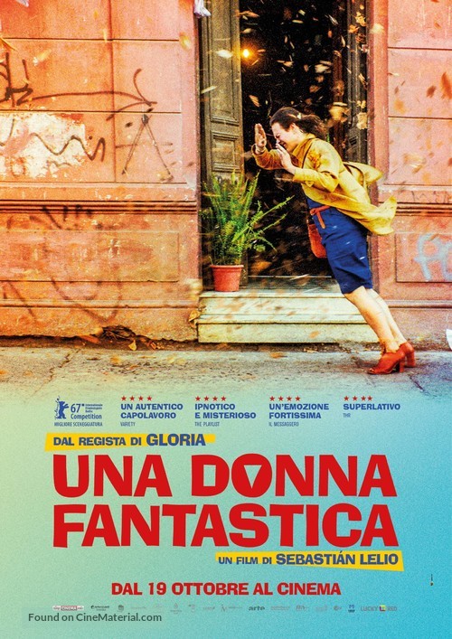 Una mujer fant&aacute;stica - Italian Movie Poster