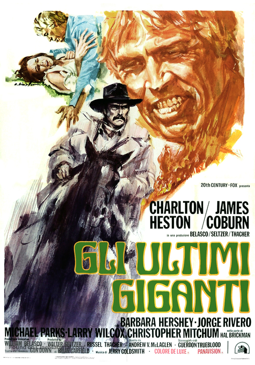 The Last Hard Men - Italian Movie Poster