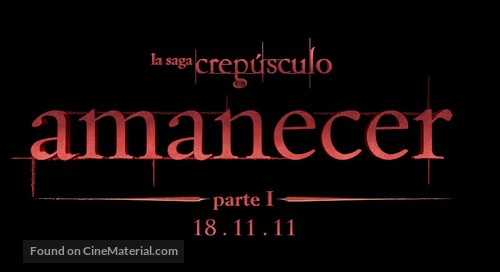 The Twilight Saga: Breaking Dawn - Part 1 - Spanish Logo