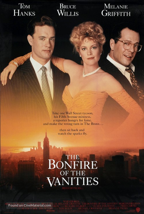 The Bonfire Of The Vanities - Theatrical movie poster