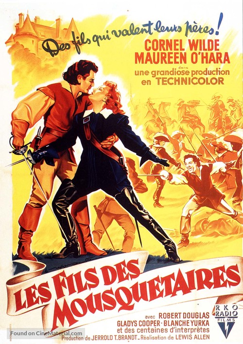 At Sword&#039;s Point - French Movie Poster