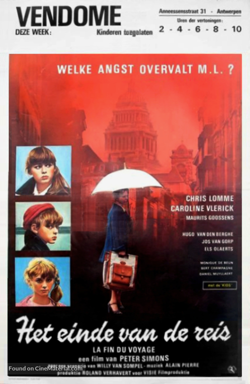 Het einde van de reis - Belgian Movie Poster