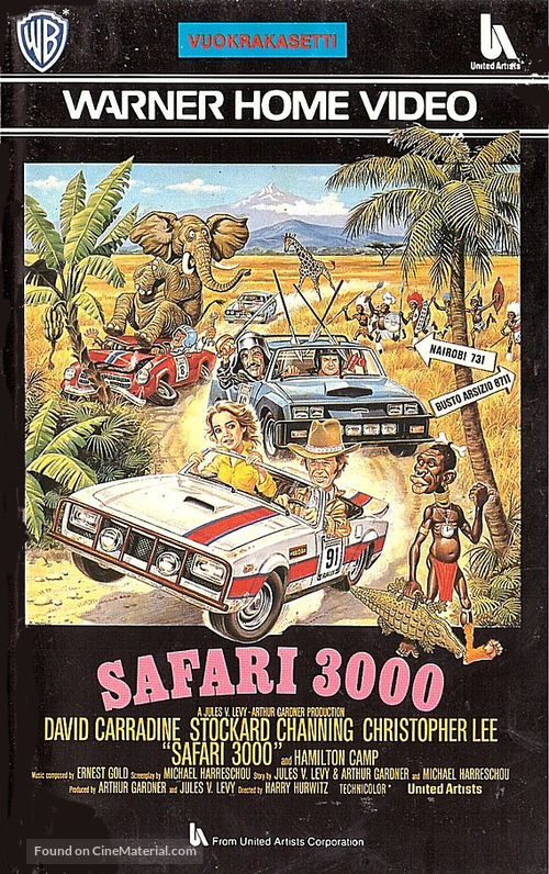 Safari 3000 - Finnish VHS movie cover