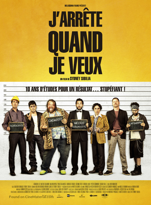 Smetto quando voglio - French Movie Poster