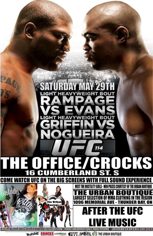 UFC 114: Rampage vs. Evans - Movie Poster