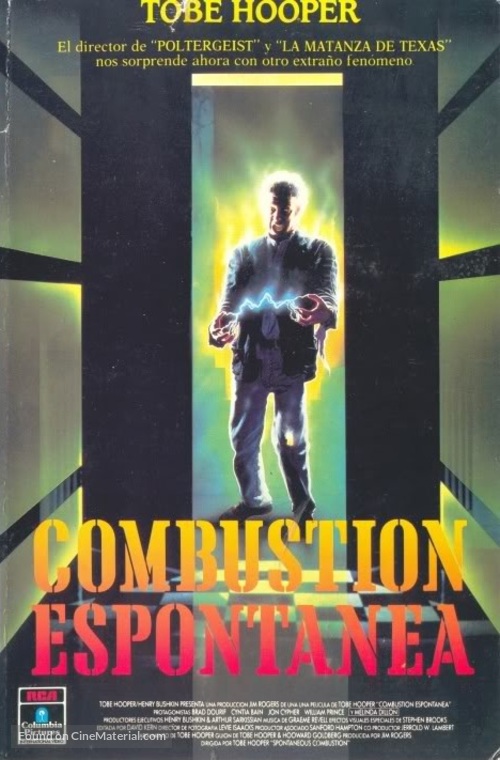 Spontaneous Combustion - Spanish VHS movie cover