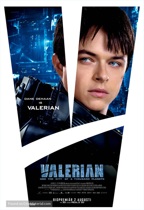 Valerian and the City of a Thousand Planets - Swedish Movie Poster