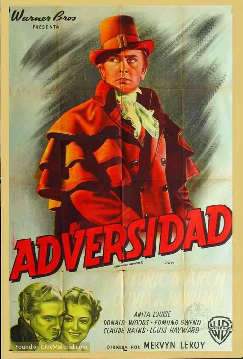 Anthony Adverse - Argentinian Movie Poster