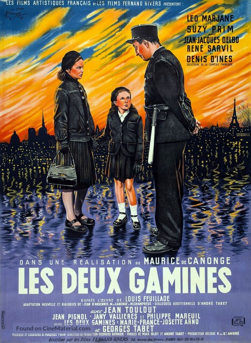 Les deux gamines - French Movie Poster