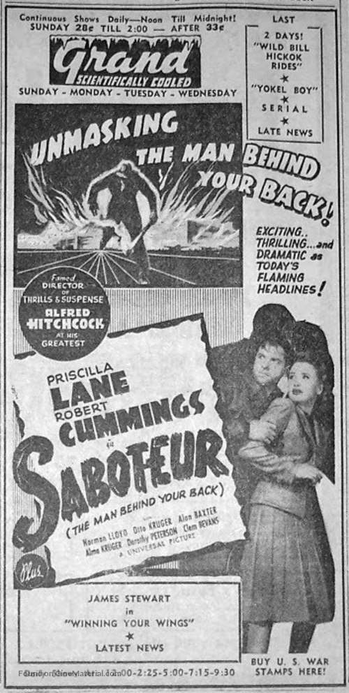 Saboteur - Movie Poster