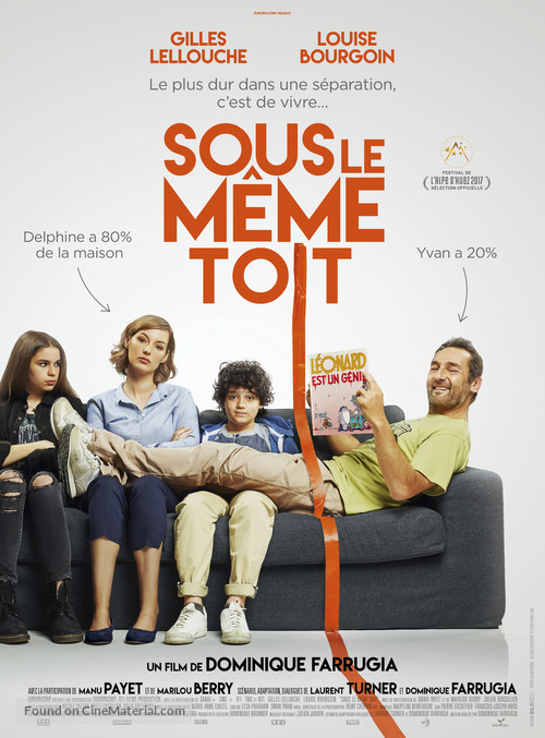 Sous le m&ecirc;me toit - French Movie Poster