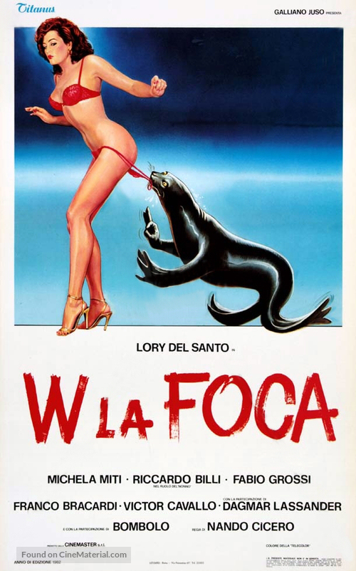 W la foca - Italian Theatrical movie poster