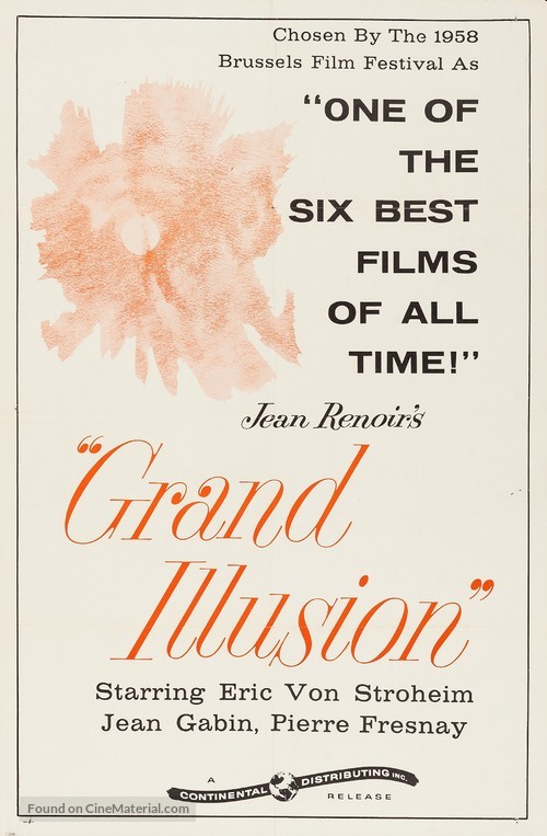 La grande illusion - Re-release movie poster