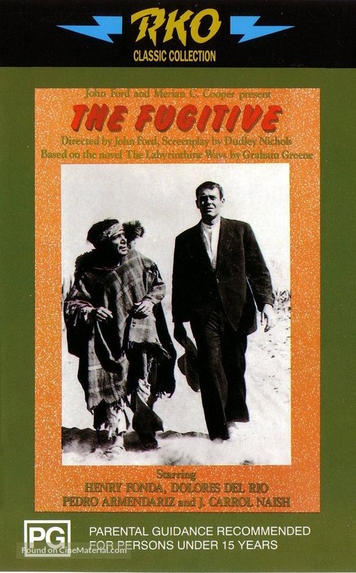 The Fugitive - Australian VHS movie cover