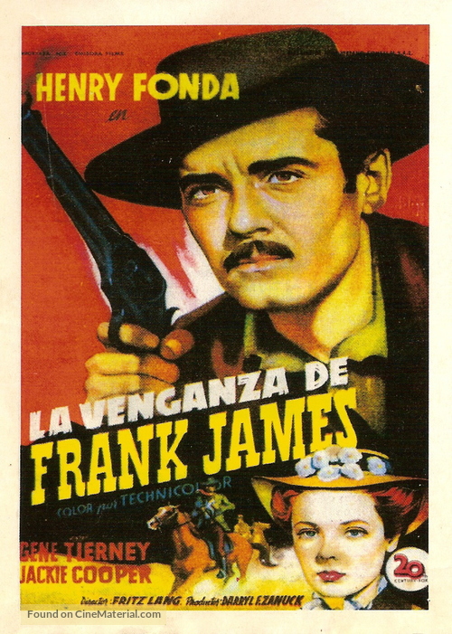 The Return of Frank James - Spanish Movie Poster