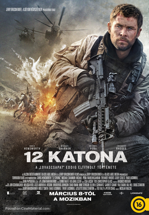 12 Strong - Hungarian Movie Poster