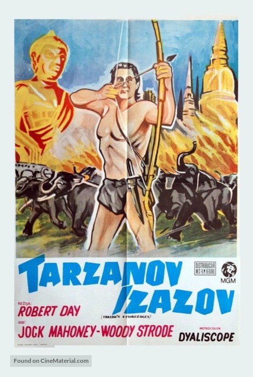 Tarzan&#039;s Three Challenges - Yugoslav Movie Poster