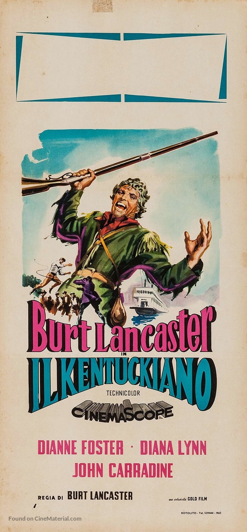The Kentuckian - Italian Movie Poster