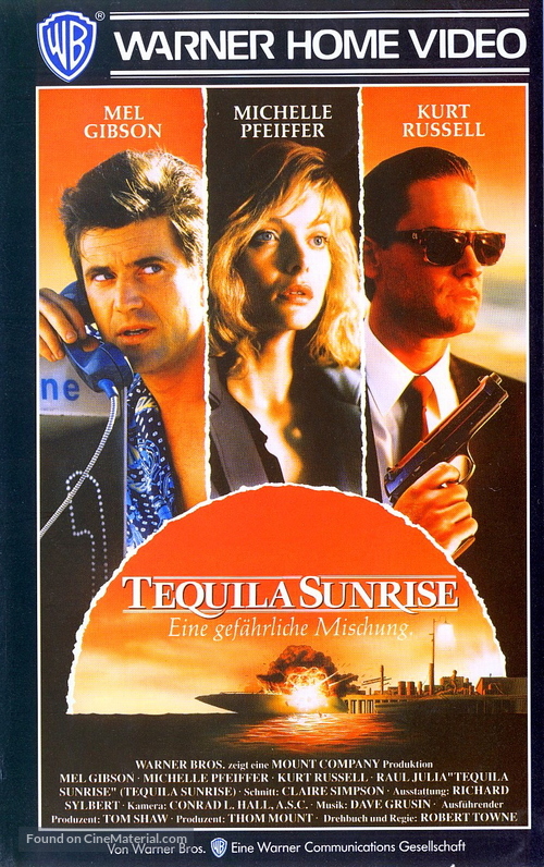 Tequila Sunrise - German Movie Cover